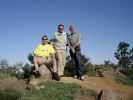 Ich, Papa und Herwig am Los Pinos Mountain, 1.465 m (8. Mai)