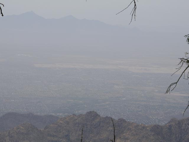 Tucson vom Mount Lemmon aus (15. Mai)