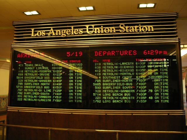 Bahnhof von Los Angeles (19. Mai)