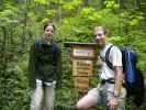 Daniela und ich bei der Abzweigung zum Franz Scheikl Klettersteig