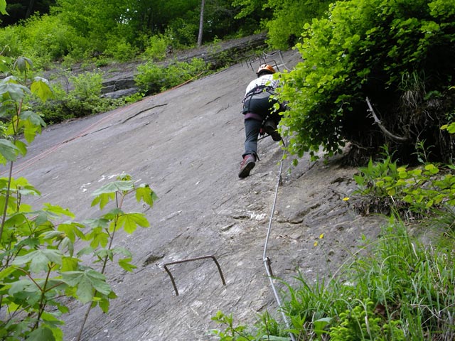 Raiffeisen Klettersteig: Erich auf der rechten Seite