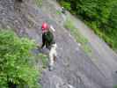 Raiffeisen Klettersteig: Daniela in der Querung