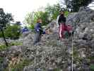 Andreas, Marion und Reinhard am Klettersteig 'Steirerspur'