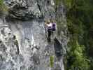 Extrem-Klettersteig: Erich in der Querung