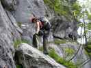 BGV-Klettersteig: Carmen in der unteren Querung