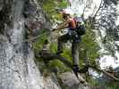 BGV-Klettersteig: Carmen in der unteren Querung