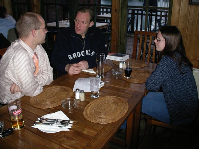 Christian, Erich und Daniela in der Ufertaverne