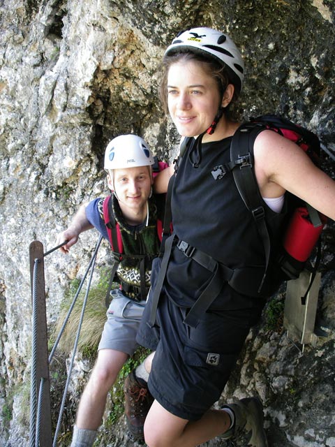 Alpenvereinssteig: Christoph und Gudrun bei der Elsarast