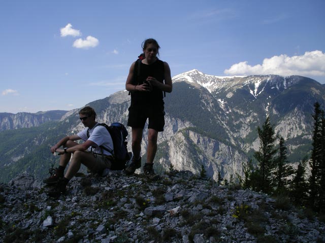 Ich und Gudrun auf der Brandschneide