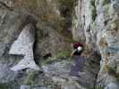 Alpenvereinssteig: Gudrun nach dem Wasserfall