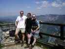 Ich, Gudrun und Christoph bei der Höllentalaussicht, 1.620 m