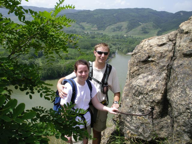 Daniela und ich am Vogelbergsteig
