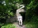 Daniela in der Ruine Dürnstein