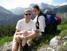 Ich und Daniela auf Weg 445 zwischen Haldenwanger Alpe und Mindelheimer Hütte (1. Juli)