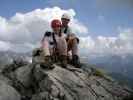 Daniela und ich am 2. Schafalpenkopf, 2.302 m (1. Juli)