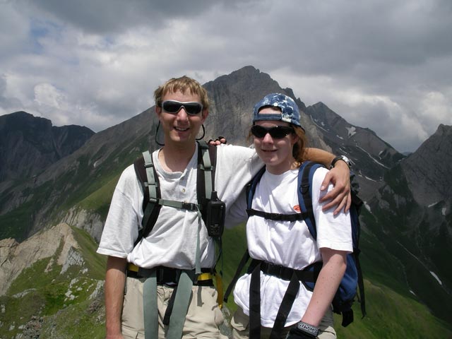 Ich und Daniela am Blauen Knopf, 2.595 m (14. Juli)