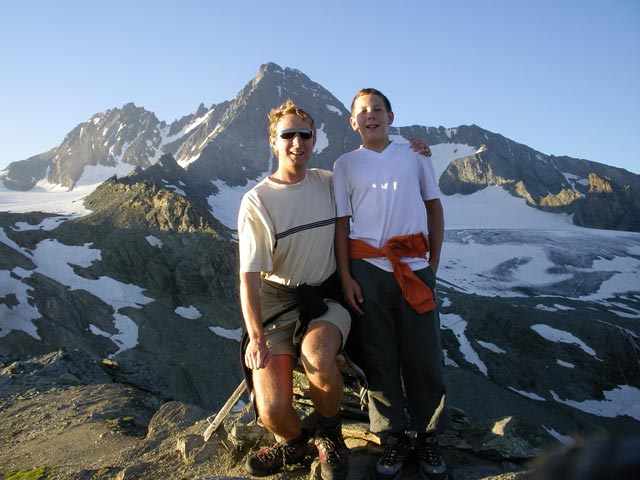 Ich und Christoph am Fanatkogl, 2.905 m (15. Juli)