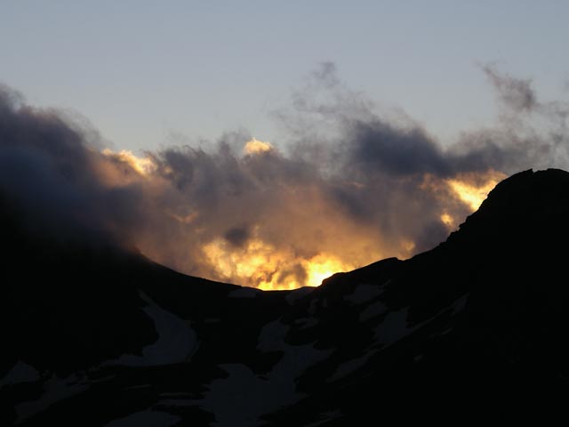 Sonnenuntergang bei der Stüdlhütte (16. Juli)