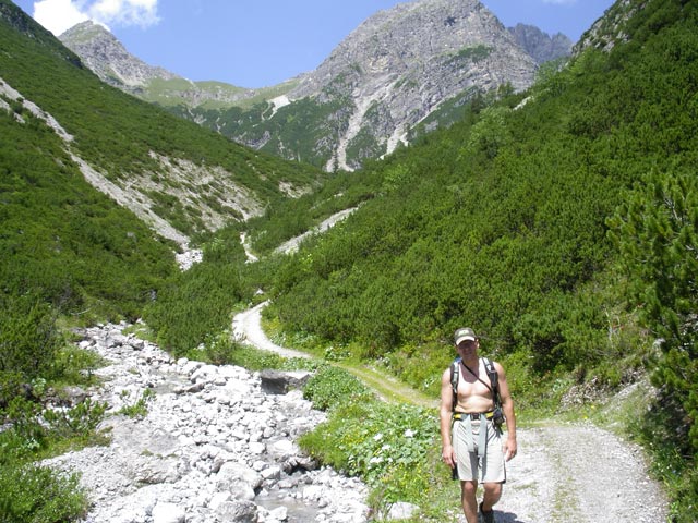 Andreas auf Weg 625 zwischen Hinterstargg und Vordere Stargghütte