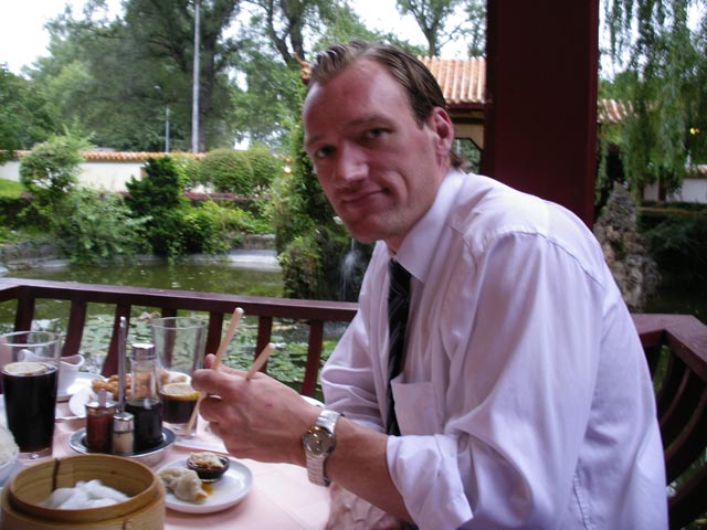 Erich im China-Restaurant Sichuan