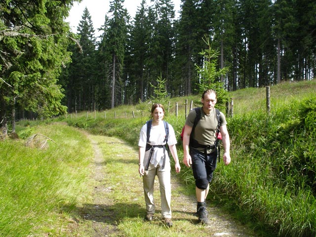 Daniela und Erich zwischen Schmiedhofer und Teufelstein