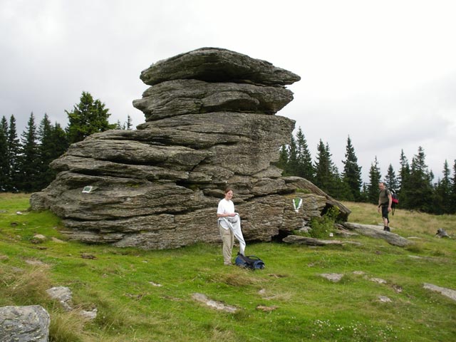 Daniela und Erich beim Teufelstein, 1.498 m