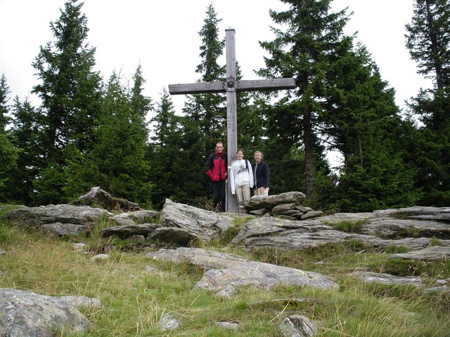 Erich, Daniela und ich am Teufelstein, 1.498 m