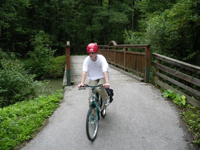 Daniela am Biedermeier-Radwanderweg zwischen Reichental und Oed