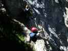 Klettersteig Postalmklamm: Daniela und Herbert in der Gamsleckenwand