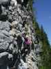 Klettersteig Postalmklamm: Erich in der Gamsleckenwand