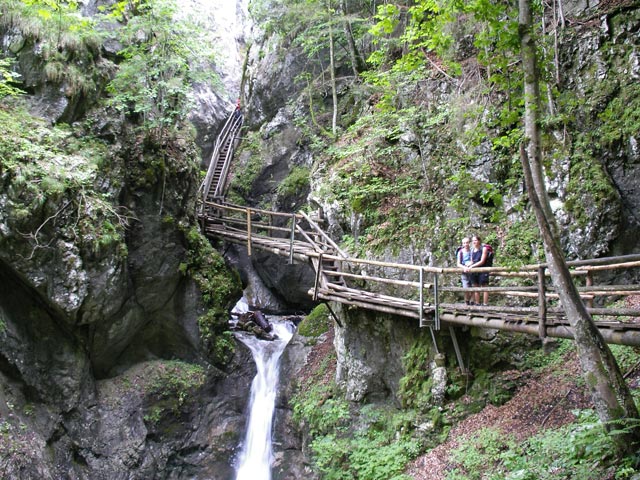 Christoph und Gudrun in der Dr. Vogelgesangklamm (19. Aug.)