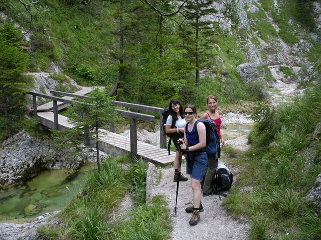 Ulrike, Daniela und Doris im Ötschergraben
