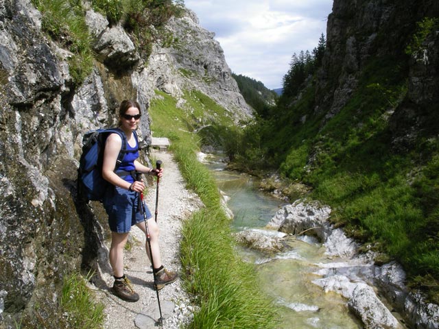 Daniela im Ötschergraben zwischen Greimelbach und Mirabach