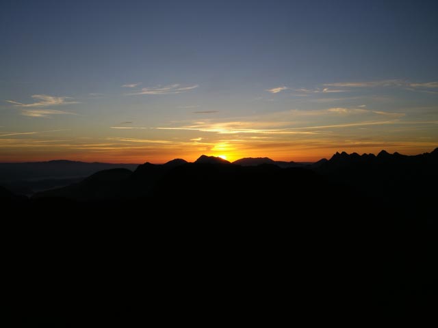 Sonnenaufgang vom Geißberg aus (2. Sep.)