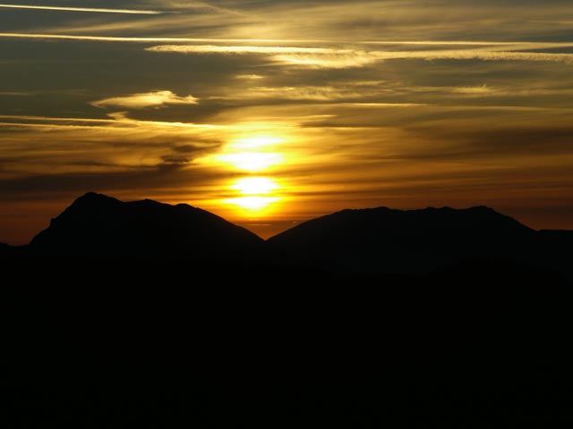 Sonnenaufgang vom Gei&szlig;berg aus (2. Sep.)