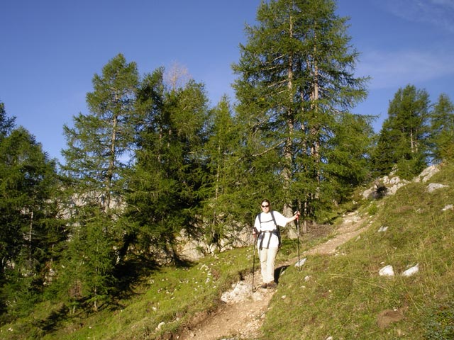 Daniela zwischen Gei&szlig;berg und Klagenfurter H&uuml;tte (2. Sep.)