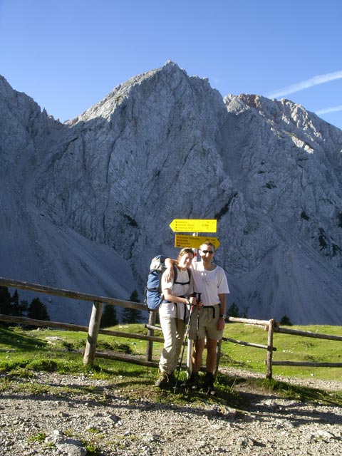 Daniela und ich bei der Klagenfurter H&uuml;tte (2. Sep.)
