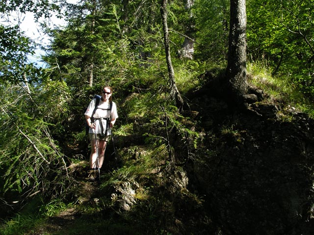 Daniela zwischen Kahlkogel und Quadia-Sattel (3. Sep.)