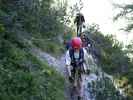 Hochstuhl-Klettersteig: Daniela und Irene im Gehgelände (2. Sep.)