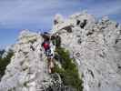 Hochstuhl-Klettersteig: Irene, Daniela und Erich (2. Sep.)