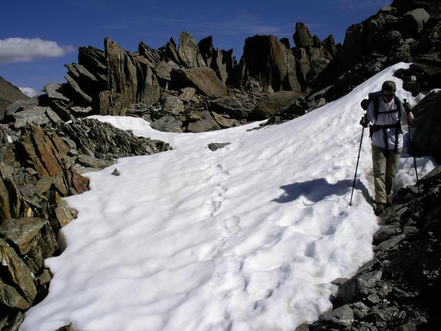 Daniela zwischen Similaunh&uuml;tte und Tisenjoch (11. Sep.)