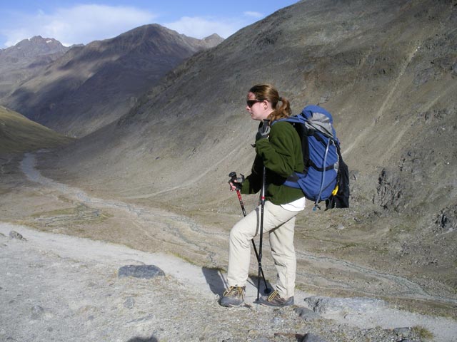 Daniela zwischen 'Beim Bild' und Martin-Busch-H&uuml;tte (11. Sep.)