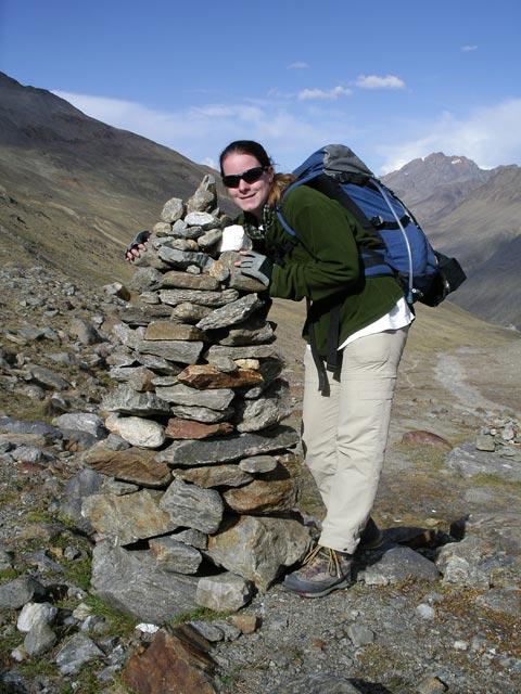 Daniela zwischen 'Beim Bild' und Martin-Busch-H&uuml;tte (11. Sep.)