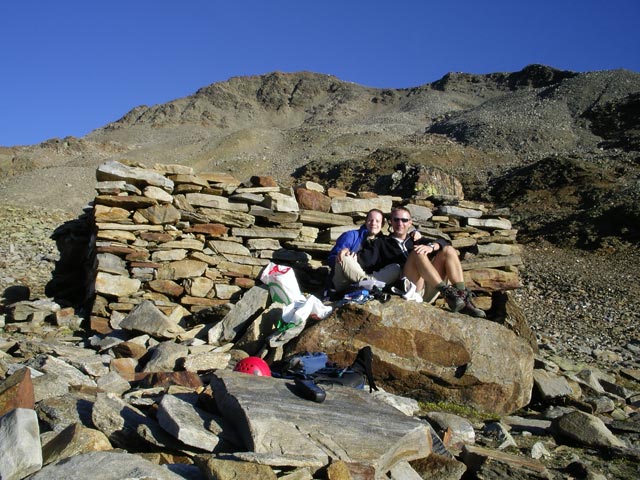 Daniela und ich bei der verfallenen Brizzi-H&uuml;tte (12. Sep.)