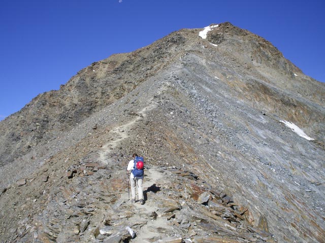 Daniela zwischen Brizzi-H&uuml;tte und Kreuzspitze (12. Sep.)