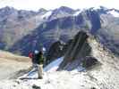 Daniela zwischen Kreuzspitze und Brizzi-Hütte (12. Sep.)