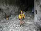 Klettersteig Gauablickhöhle: Axel in der Gauablickhöhle