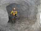 Klettersteig Gauablickhöhle: Axel in der Gauablickhöhle