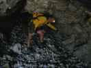 Klettersteig Gauablickhöhle: Axel in der Gauablickhöhle