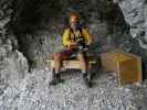 Klettersteig Gauablickhöhle: Axel nach der Gauablickhöhle